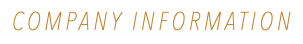 COMPANY INFORMATION